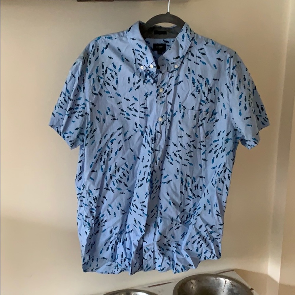j crew short sleeve button up